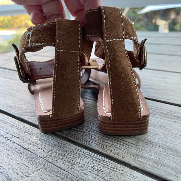 Bernardo Osten Gladiator Brown Suede Leather Sandals Womens Size 8 - Picture 3 of 8